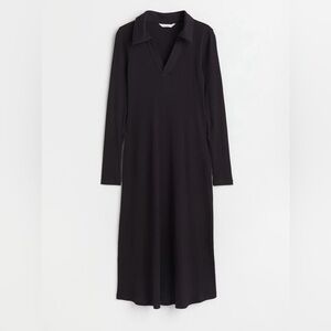 H&M Black Maternity Longsleeve Midi Dress​​